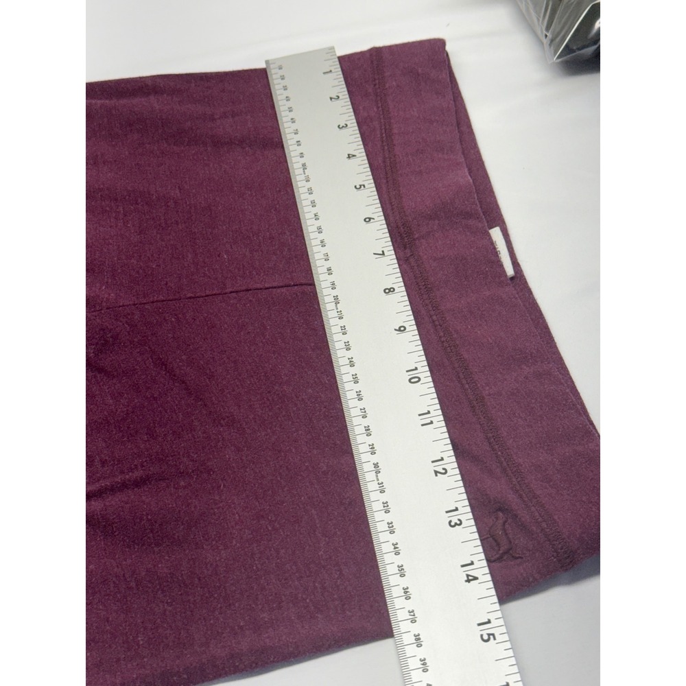 Victoria's Secret PINK Burgundy Heathered Mid Rise Leggings Womens‎ Medium Y2K - Picture 7 of 10